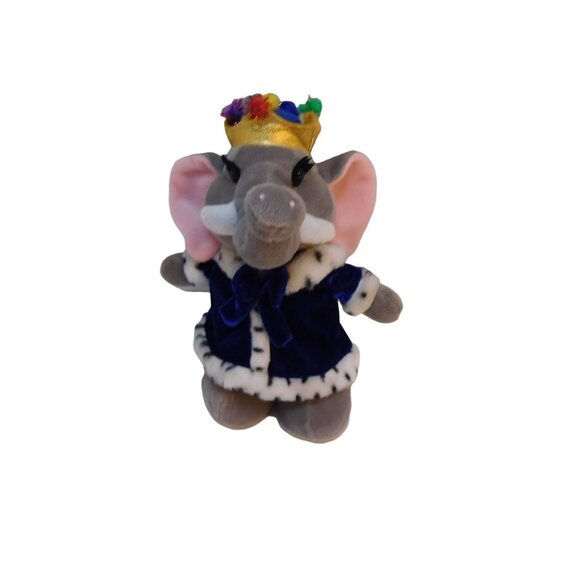 Nanco Royal Elephant 10" Plush 2000 Stuffed Animal - Picture 1 of 6